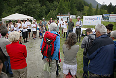 Begrüssung der Teilnehmer am Iselfest in Prägraten