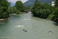 Zusammenfluss von Drau und Isel in Lienz