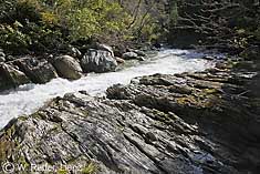 Die Isel in ihrem Felsbett der Iselschlucht