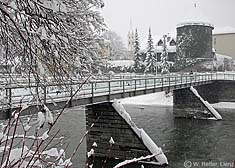 St. Marien, Iselturm und Iselsteg in Lienz