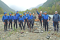 Presseleute lernen beim Rafting die Isel kennen