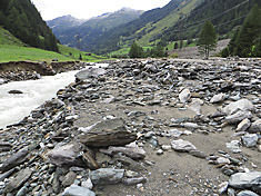 Auch der Tauernbach hat seinen Lauf geändert